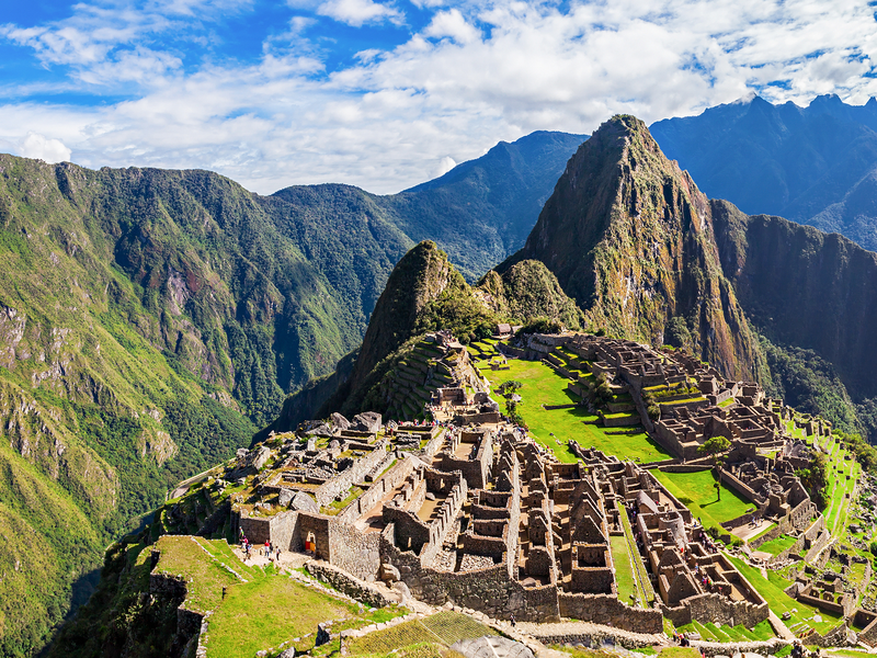 machu picchu surrounded by the andes mountains