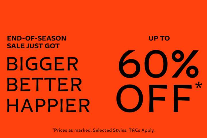 Up to 60% off outlet