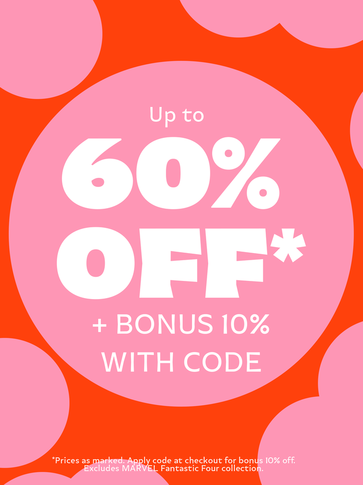 A red and pink spotted background, featuring the text SUMMER SALE! Up to 50% OFF*