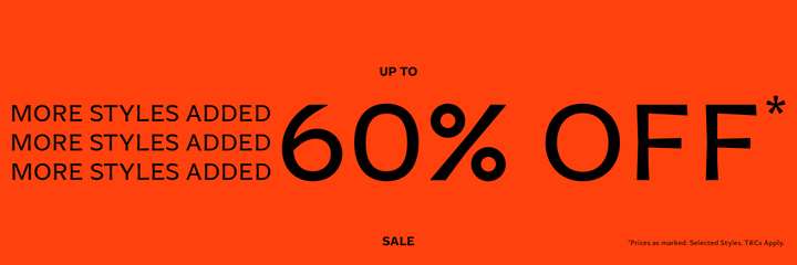 Up to 60% off outlet