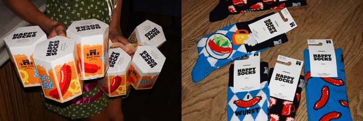FW25 New Collection featuring Happy Socks Good vs Bad Pig Socks