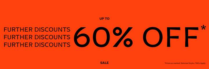 Up to 60% off outlet