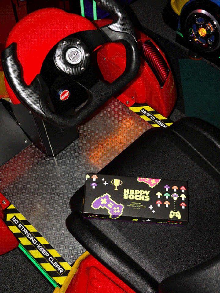 Gif of Happy Socks Gaming Socks