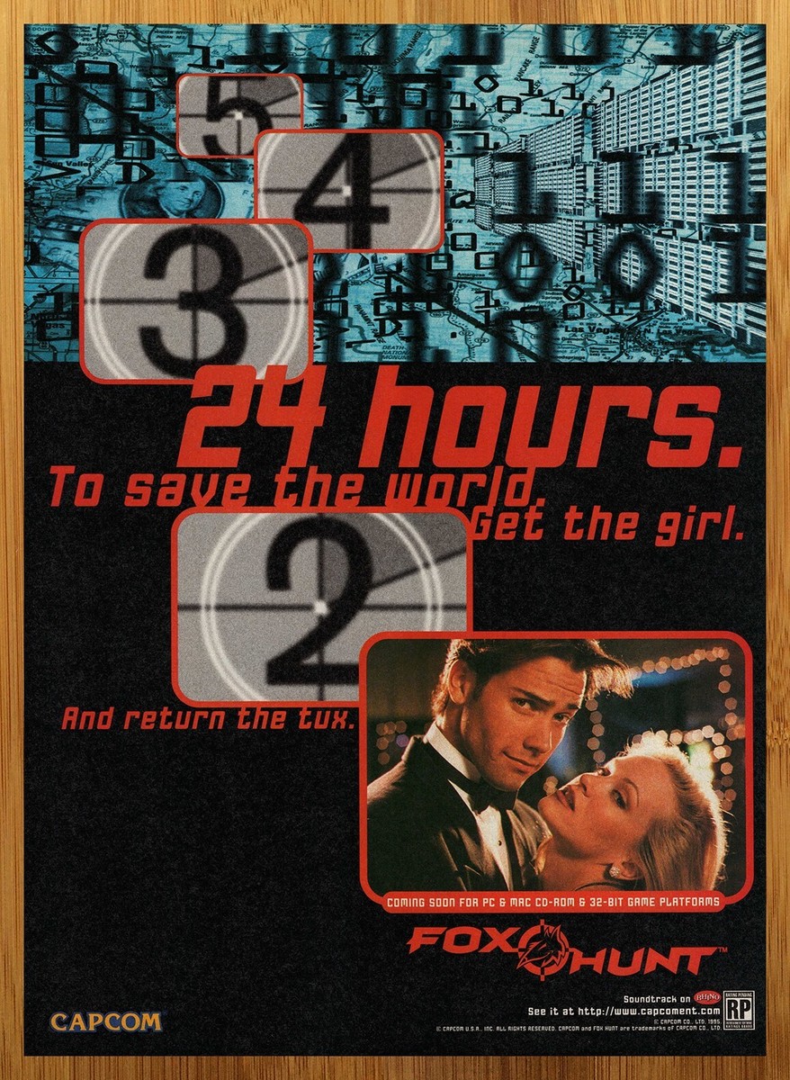 Fox Hunt video game print ad