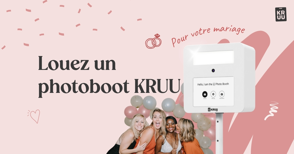 photobooth kruu mariage femmes selfie