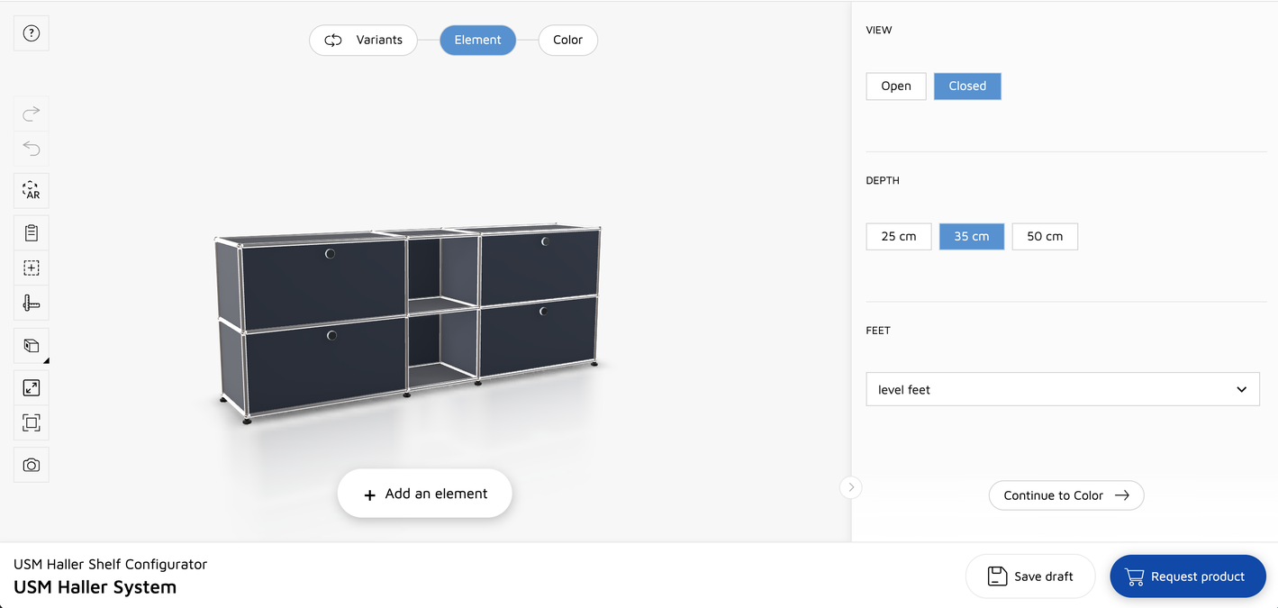 Configurator with custom font & button color 