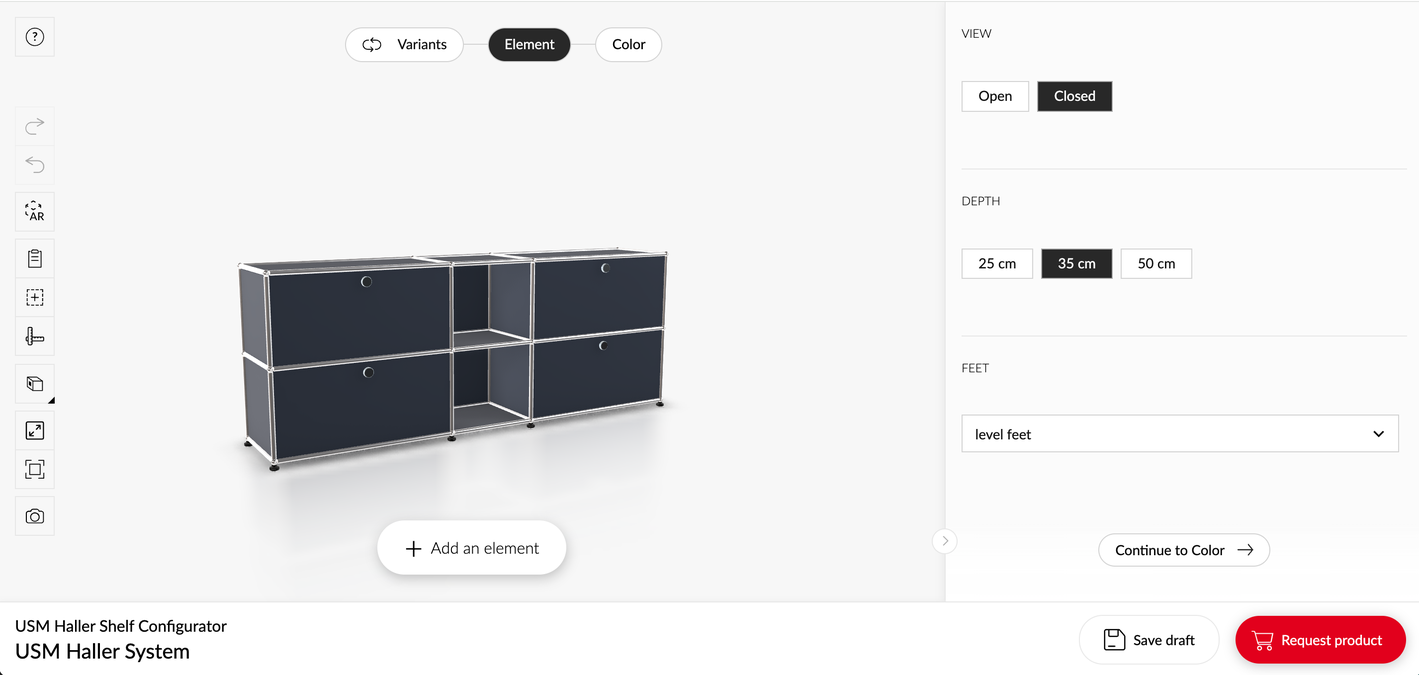 Configurator with custom font & button color 