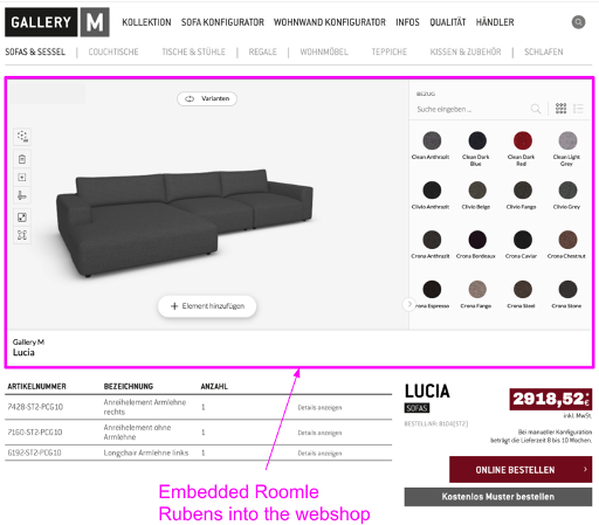 E-Commerce Configurator Integration Example