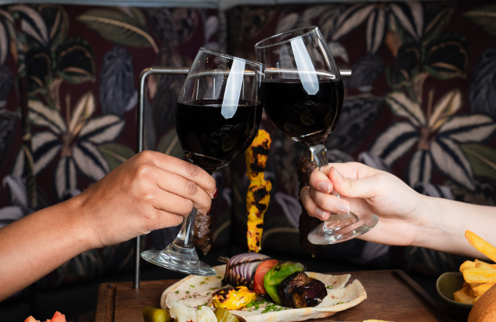 Two Free Glasses of Wine with Sherwal's Festive Banquet