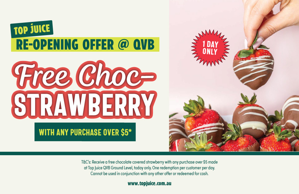 Top Juice is back at QVB! 🎉