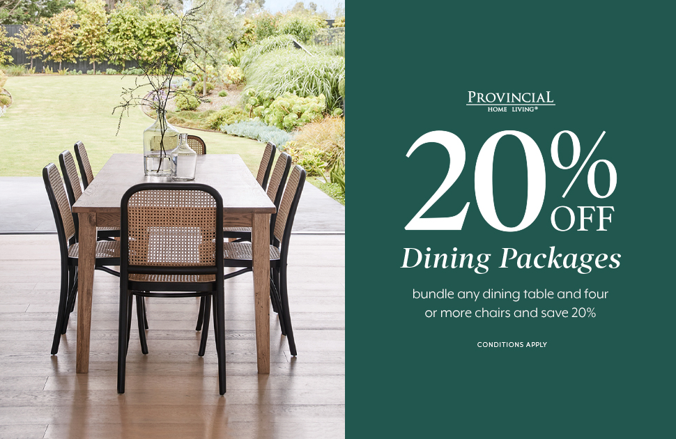 Provincial Home Living 20% Off Dining Packages