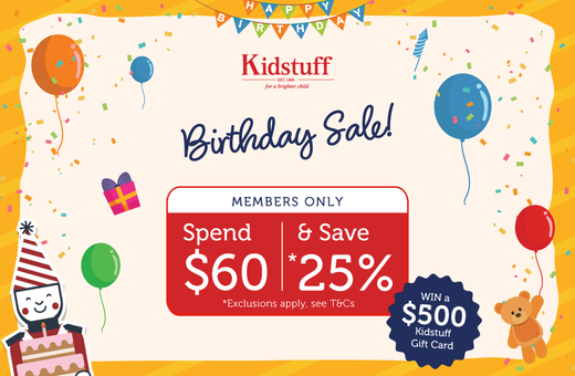 Kidstuff Birthday Sale