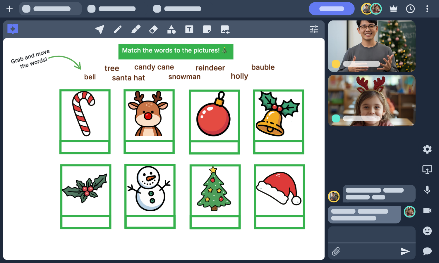 Christmas Vocabulary Exercise