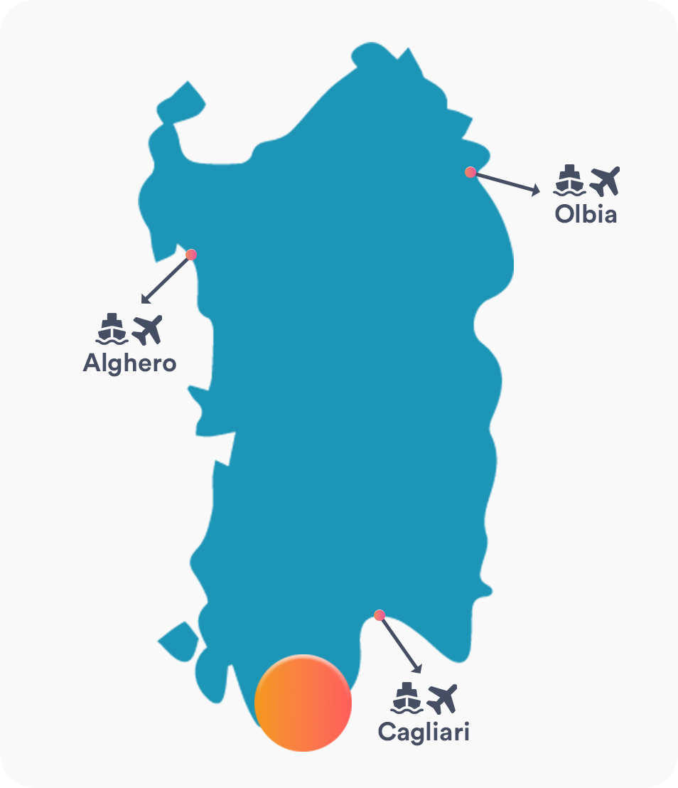 Mappa Chia Laguna