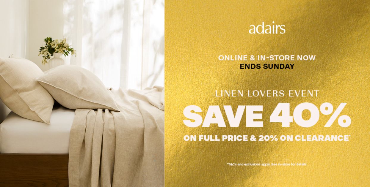 Adairs Linen Lovers Event