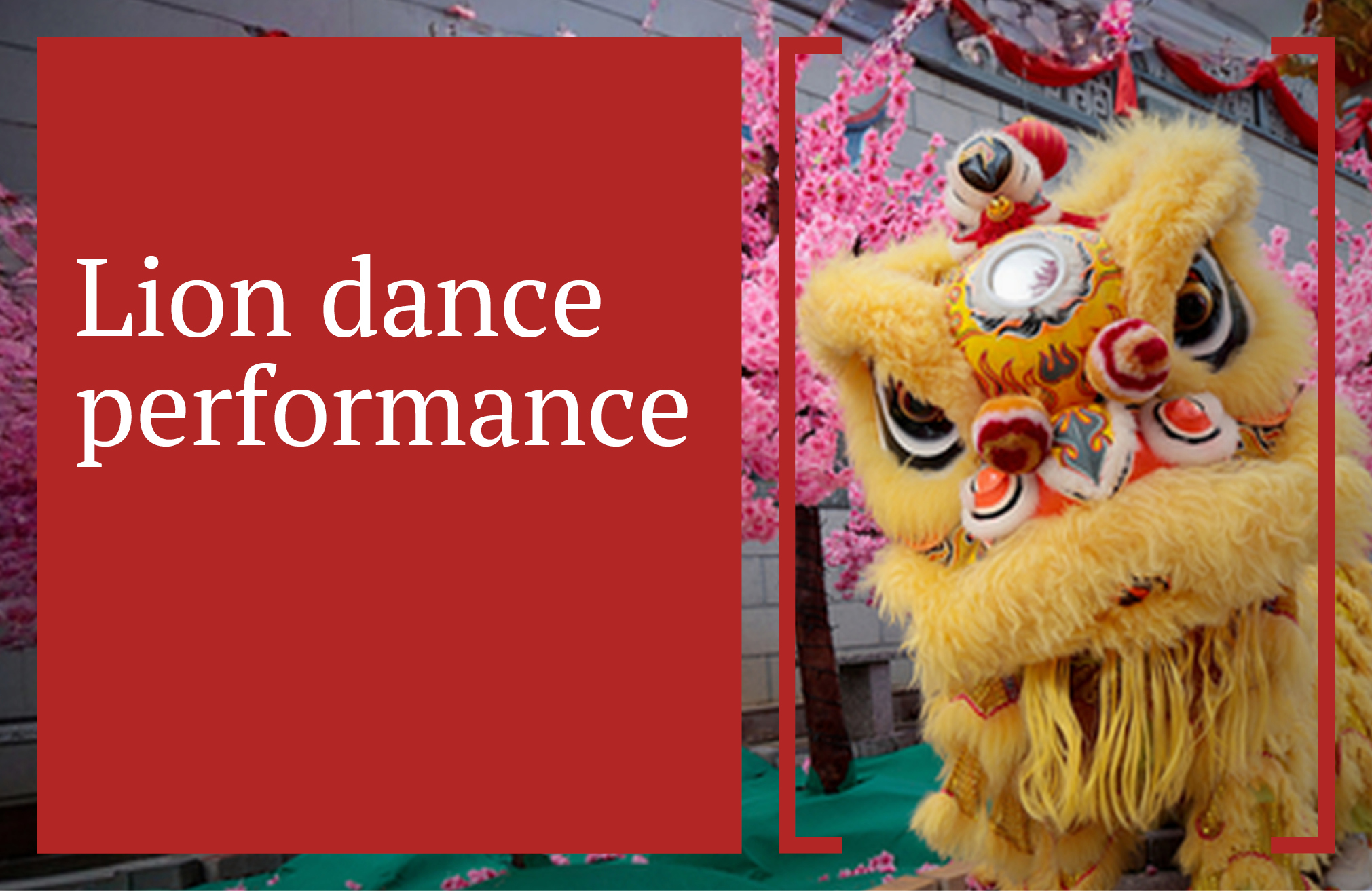 Lion dances in-centre