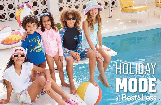 Best & Less Holiday Mode! Dress the Kids in styles built for action.