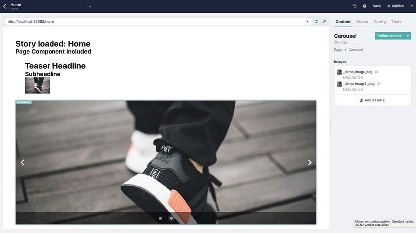 Vuetify demo screenshot