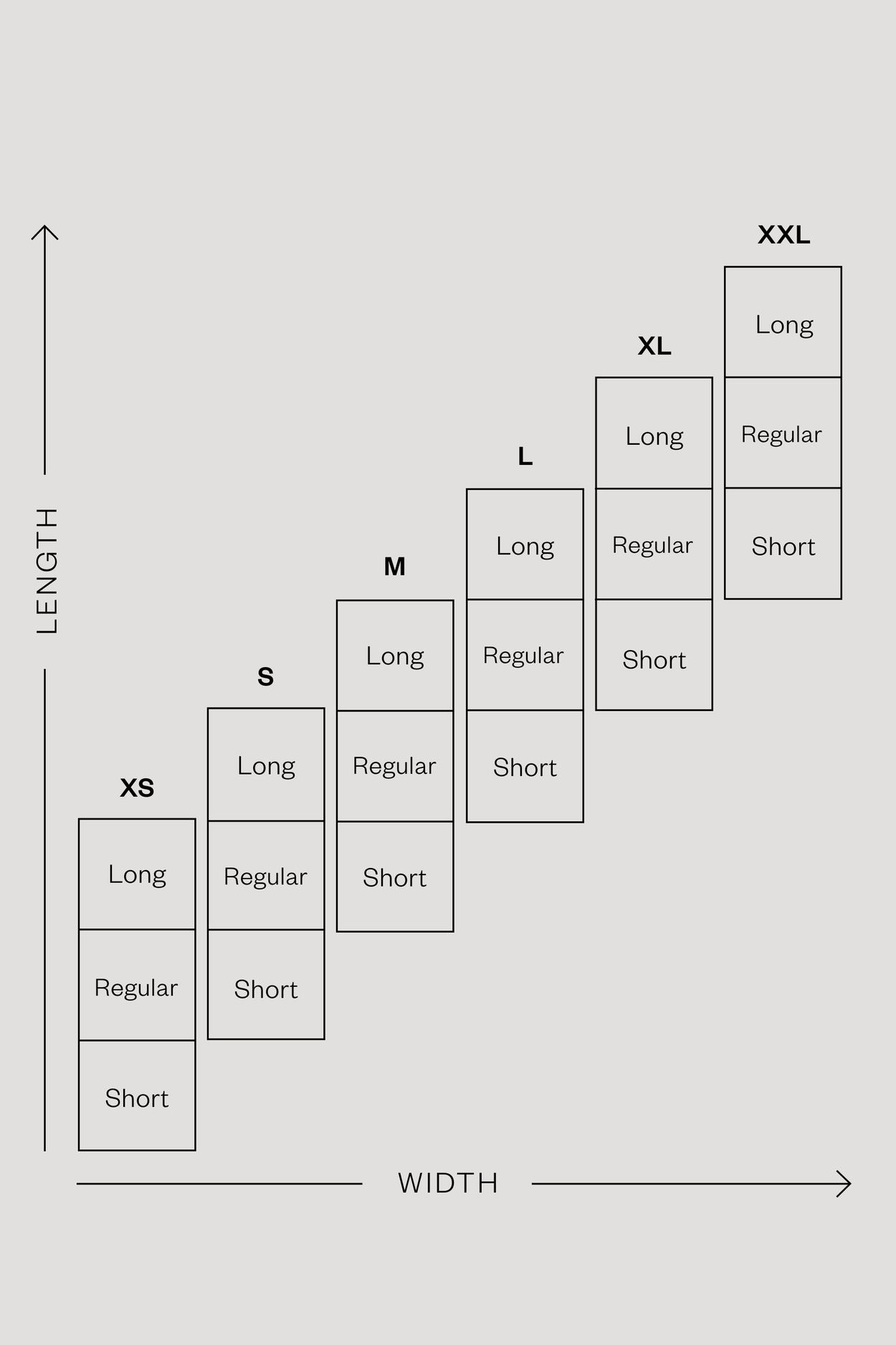 Men's Size Guide, Find the perfect fit