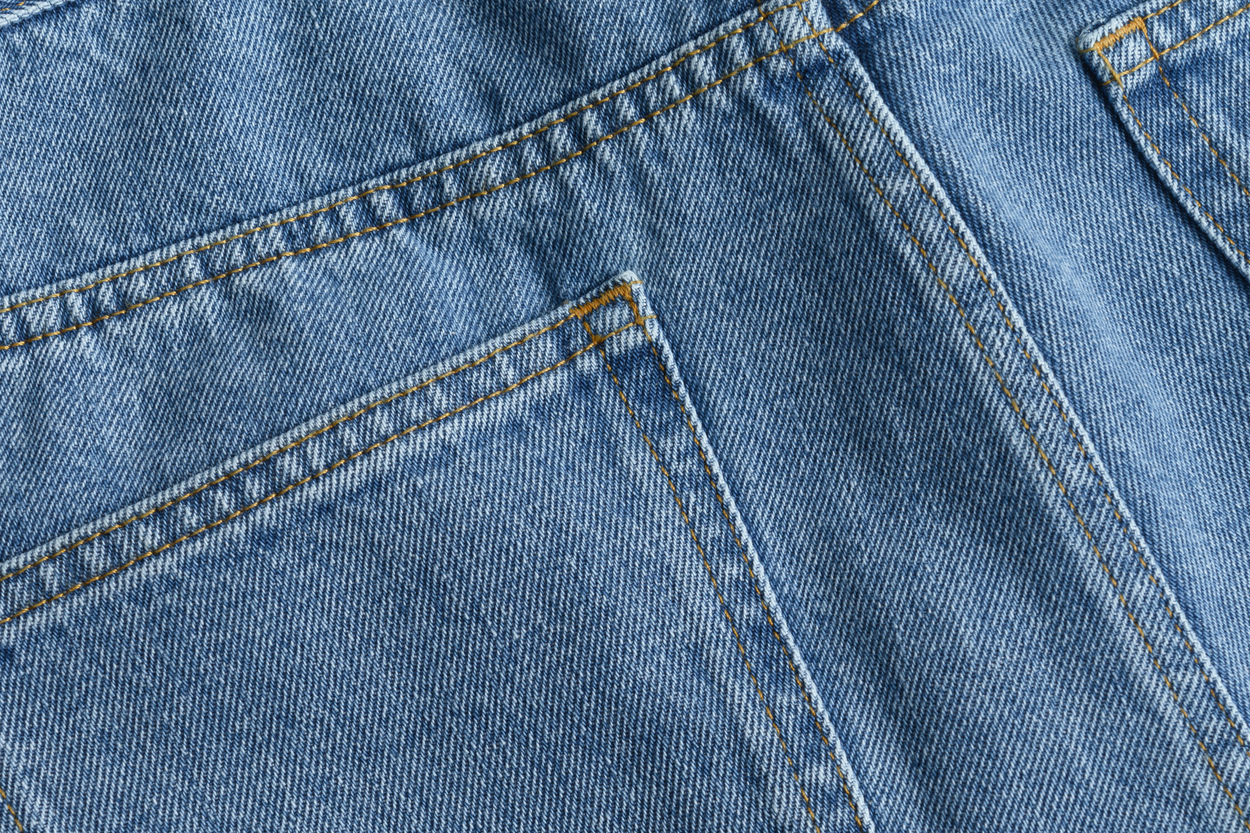 Part of raw denim material