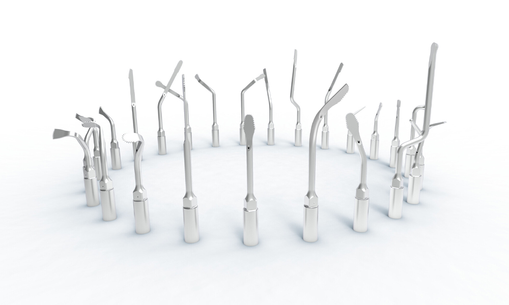 The new tips for the W&H Med Console on a white background.