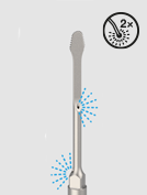 Dual coolant outlets Dual coolant outlets