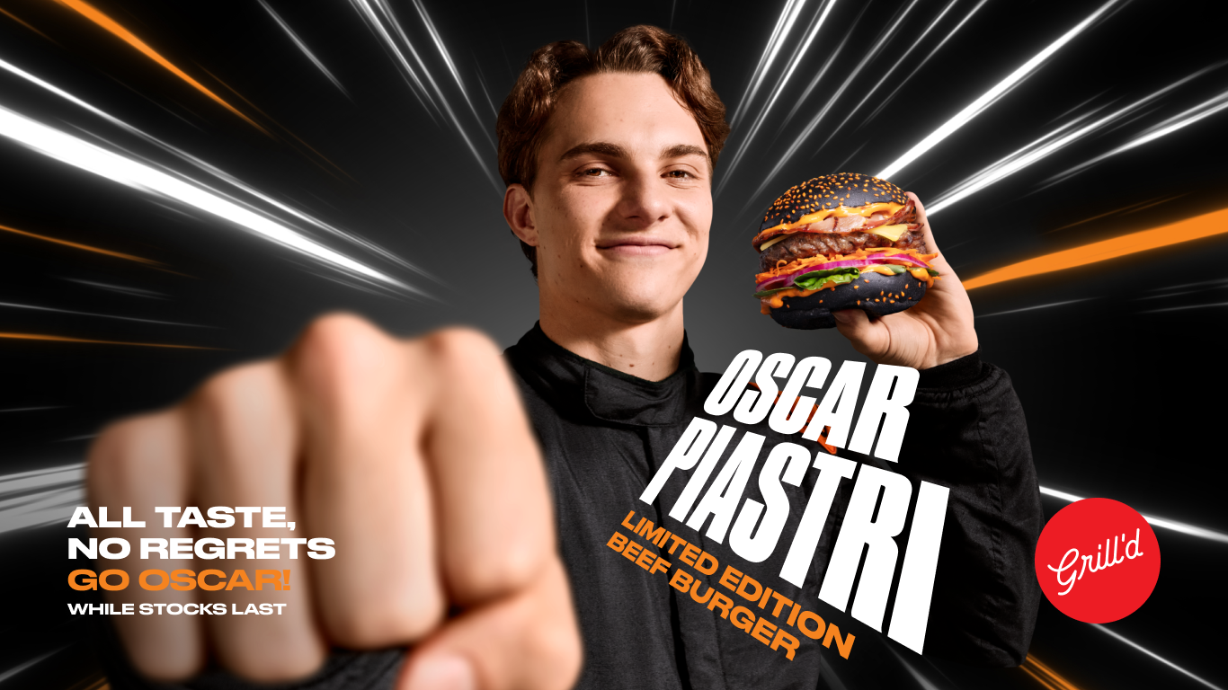 Grill'd | All Taste, No Regrets.  Go Oscar!