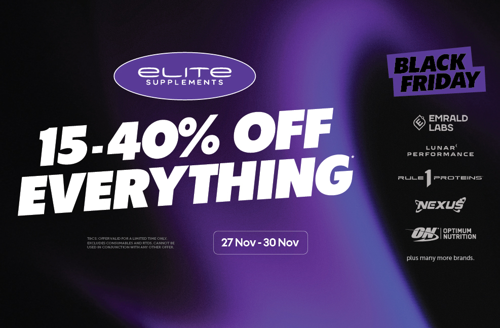 Elite Supplements Black Friday Sale is here! 