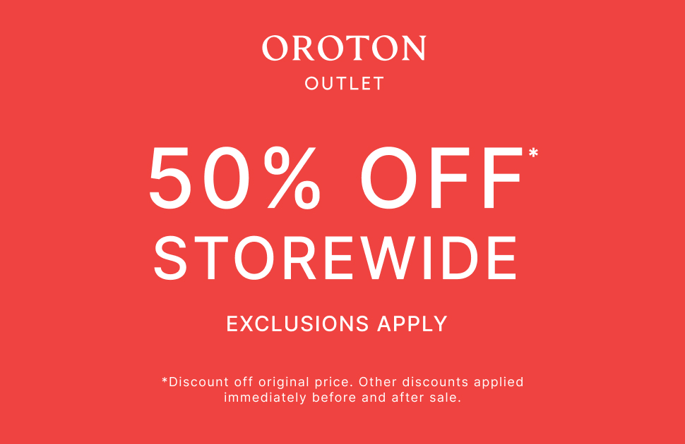 Oroton Outlet 50% Off Storewide*. Exclusions Apply.