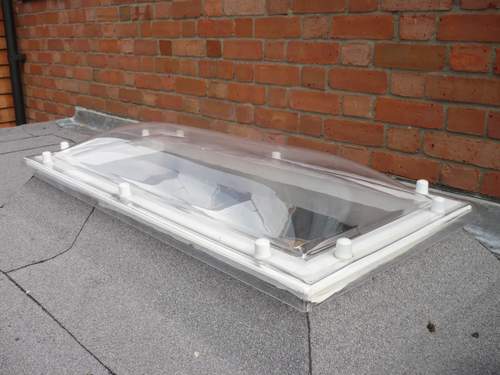 older traditional type of skylight, the polycarbonate dome you can still purchase today but with some of the newer glazed options these are becoming less popular choice