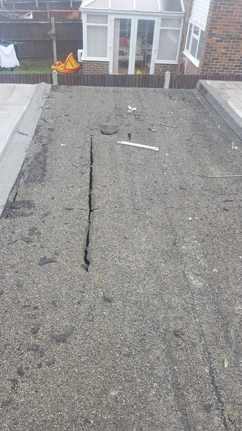 the client was wondering why everthing in the garage was getting wet and thought that this was some sort of skylight or sundome