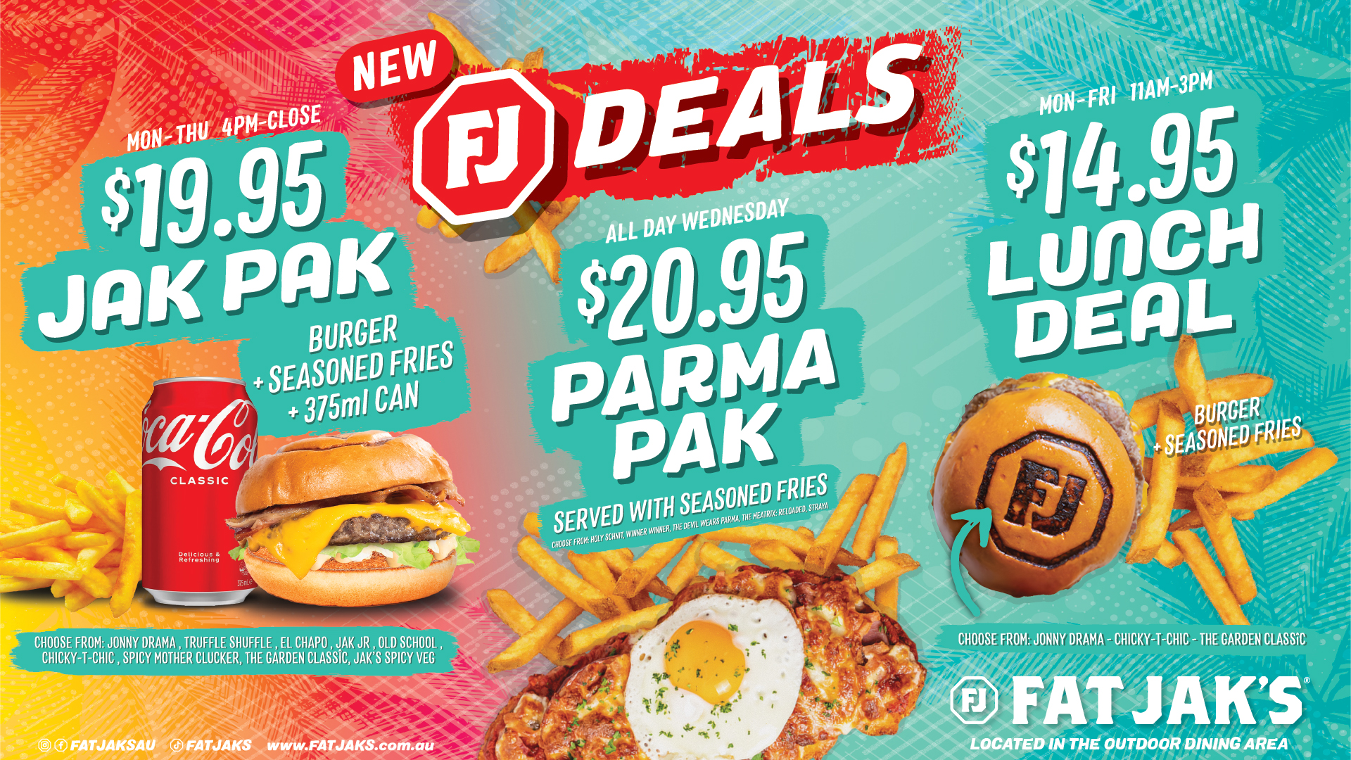 Fat Jak's | New Deals