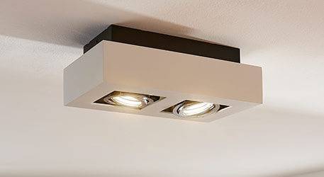 Kaksilamppuinen LED-spotti Vince valkoisena