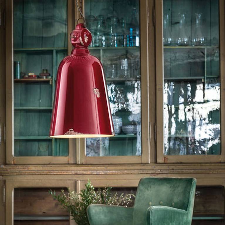 LEDSone Hängelampe Retro Design - Rattan-Look Pendelleuchte, Orange, Verstellbar, E27 Sockel, 95 Cm Kabel