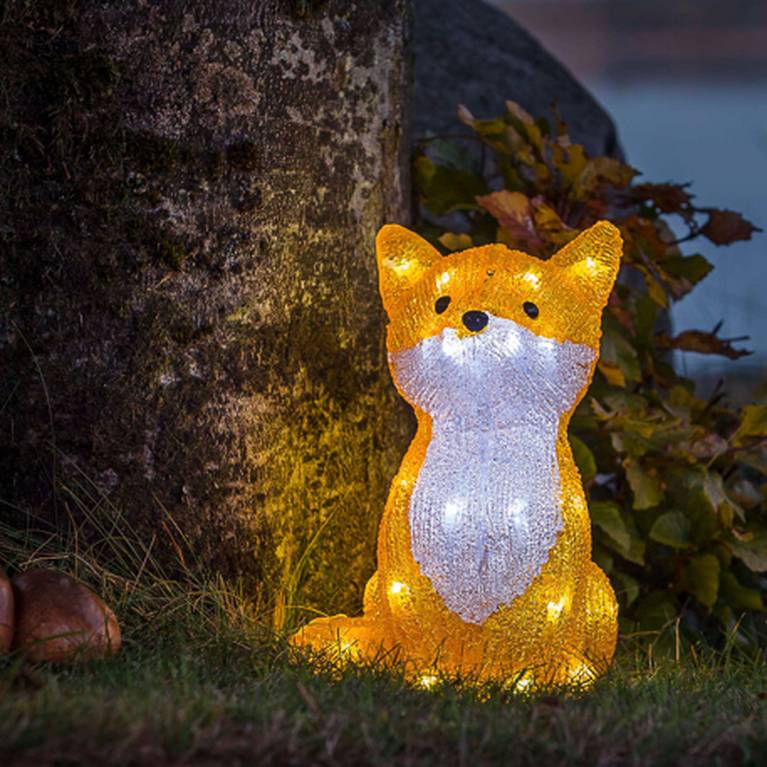 LED-Leuchtfigur Fuchs für Außenbereich"