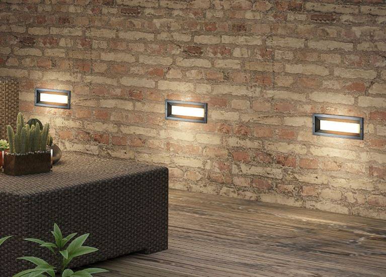 Patio sale brick lights