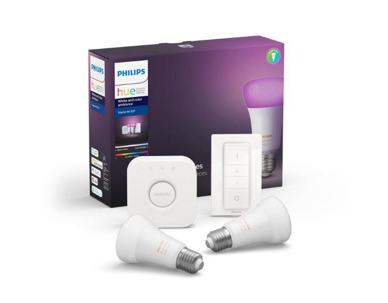 Philips Hue White & Color Ambiance E27 startsett