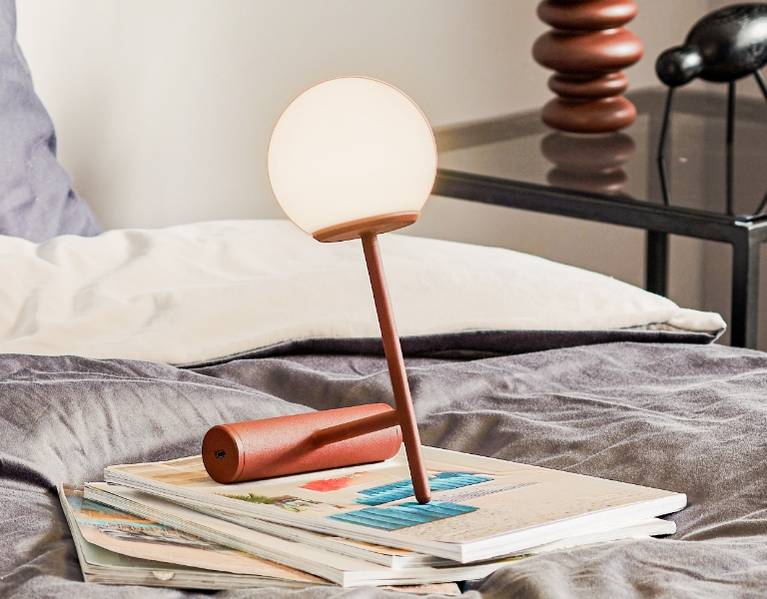 Paire De Lampes à Poser Vintage Habitat - Bambou Et Abat-jour Conique Beige - Bon état