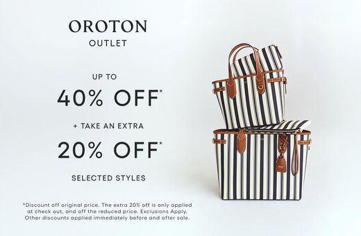 Oroton - Up to 40% Off + Extra 20% Off Selected Styles