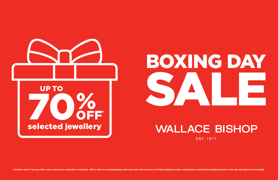 Wallace Bishop Jewellers Boxing Day Sale