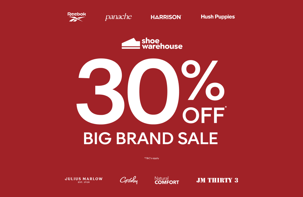 Shoe Warehouse 30% Off Big Brand Sale including Back to School Styles