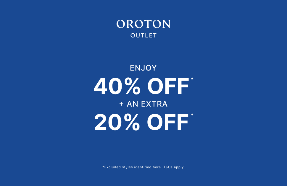 Oroton ENJOY 40% OFF + TAKE AN EXTRA 20% OFF SELECTED STYLES