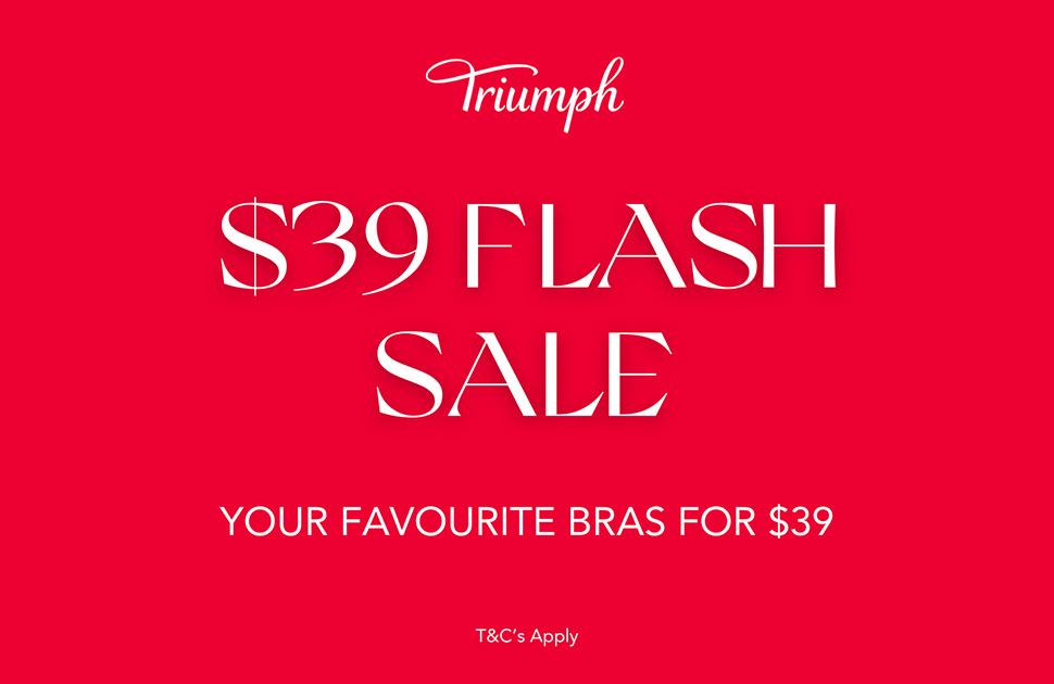 Triumph Flash Sale $39 Selected Bras 