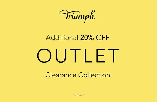 Triumph exclusive offer: Take a further 20%off clearance item 