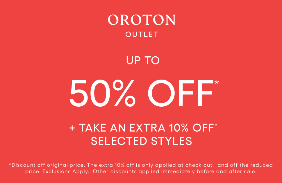 Oroton: UP TO 50% OFF* + TAKE AN EXTRA 10% OFF* SELECTED STYLES
