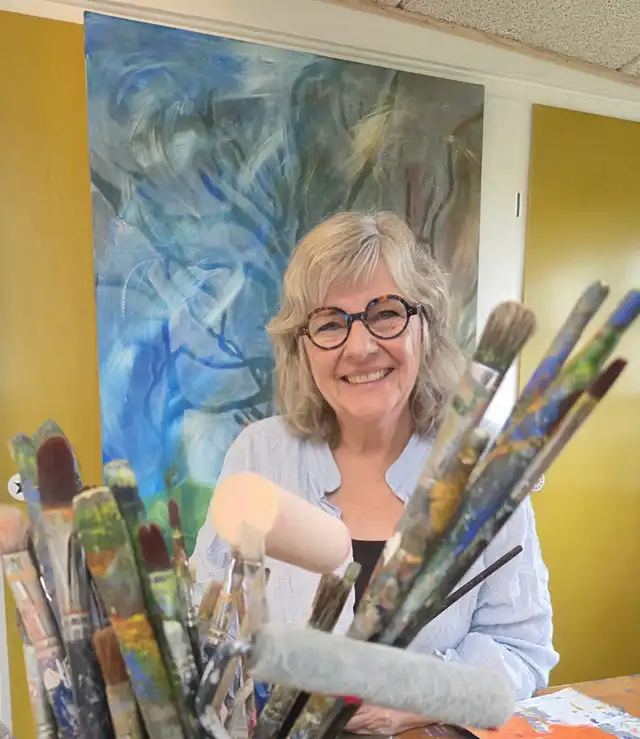 Portræt af kunstner