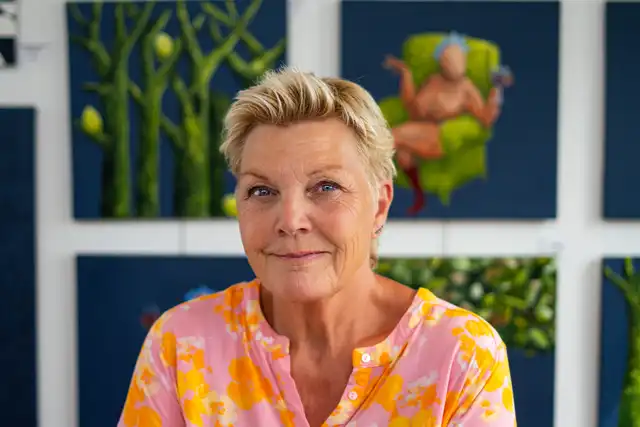 Portræt af kunstner
