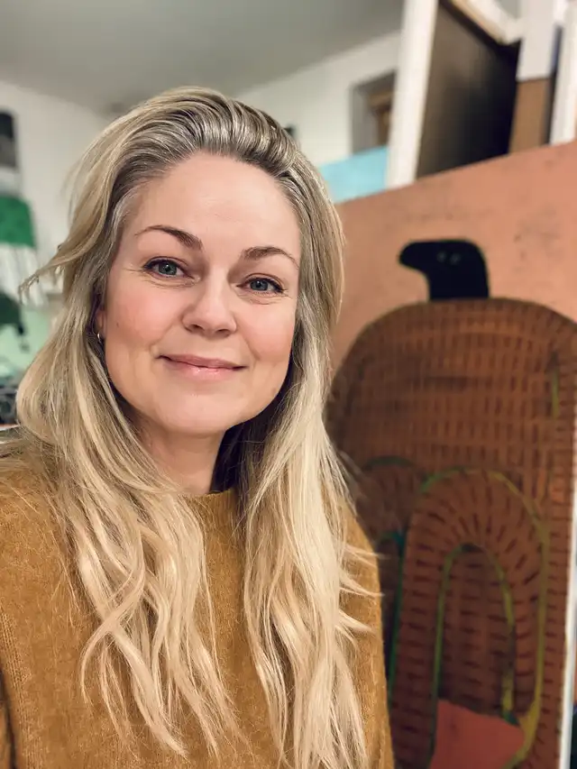 Portræt af kunstner