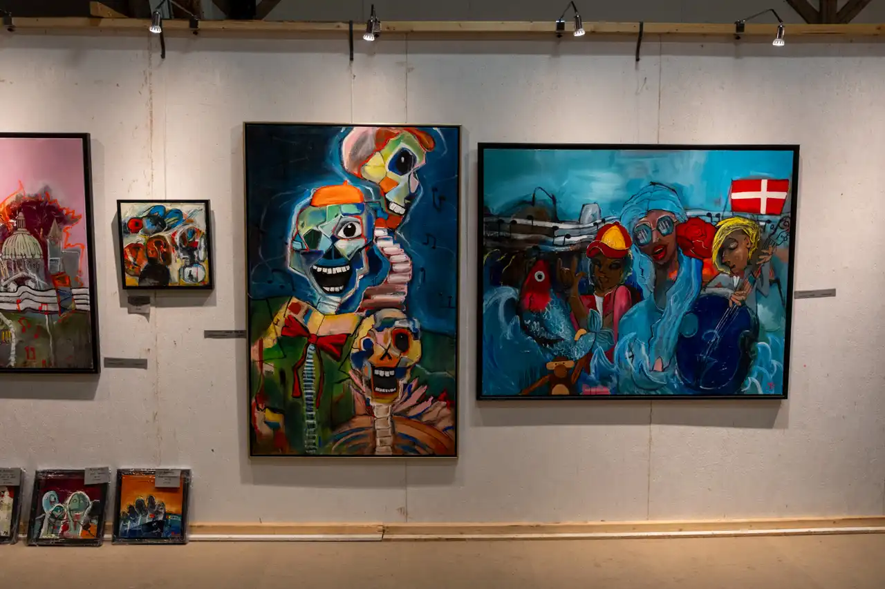 Billede fra eventyrlig kunst 2023 - kunstmesse på Nordfyn i Danmark