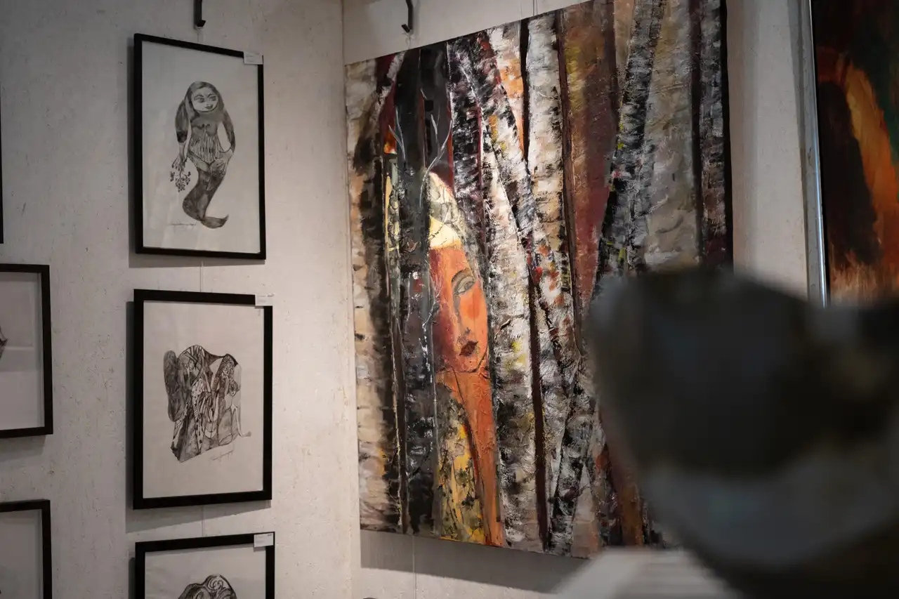 Billede fra eventyrlig kunst 2023 - kunstmesse på Nordfyn i Danmark